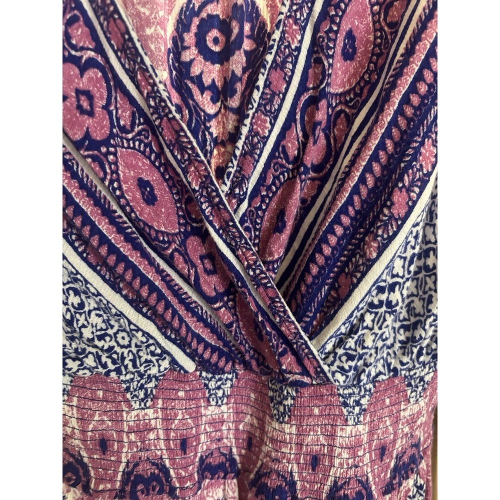 Free People size XS/S She's A Lady gorgeous patchwork Purple dress - Picture 4 of 4